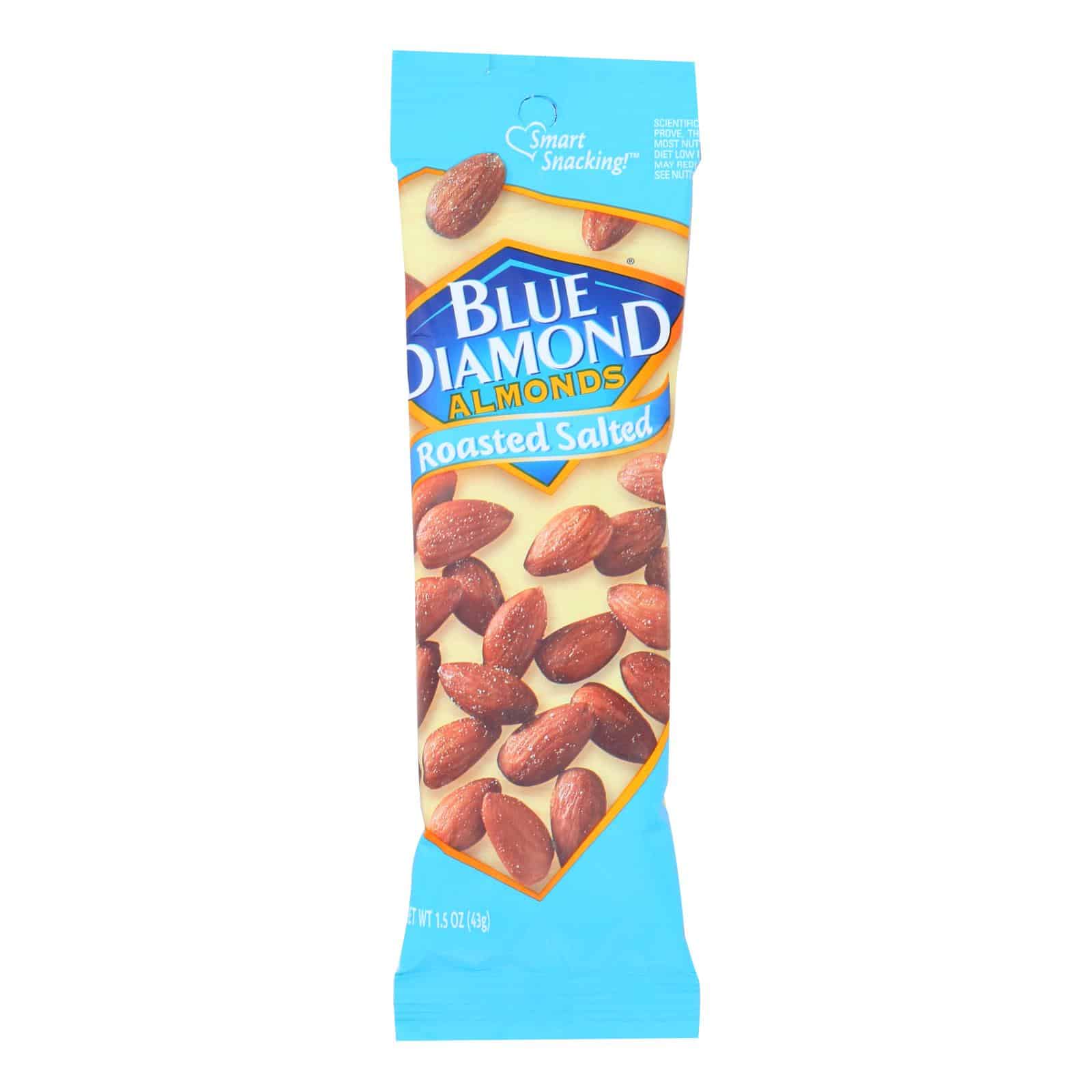 Blue Diamond - Almonds Roasted Salted  - Case Of 12 - 1.5 Oz