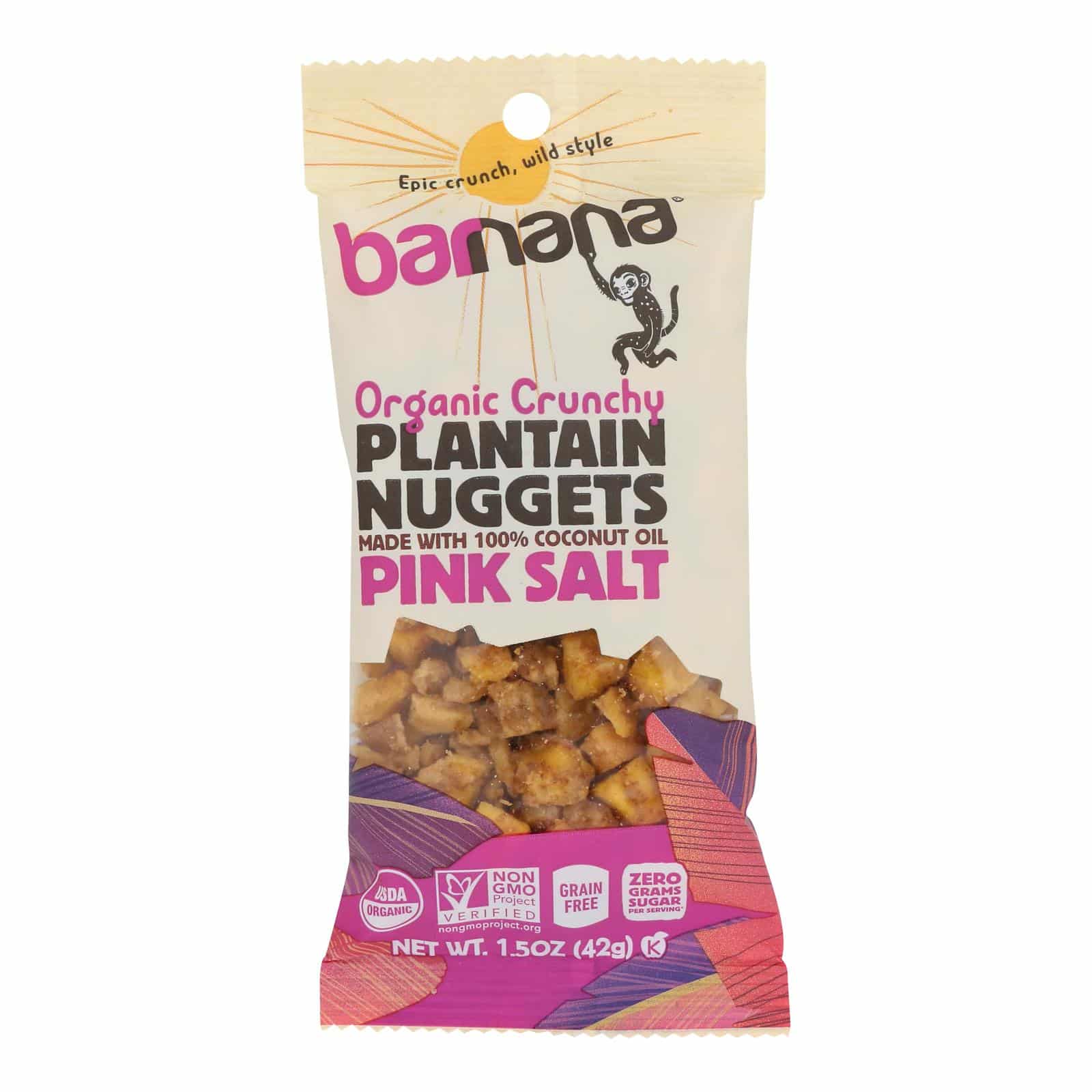 Barnana - Plantain Nugget Pink Salt - Case Of 12-1.5 Oz
