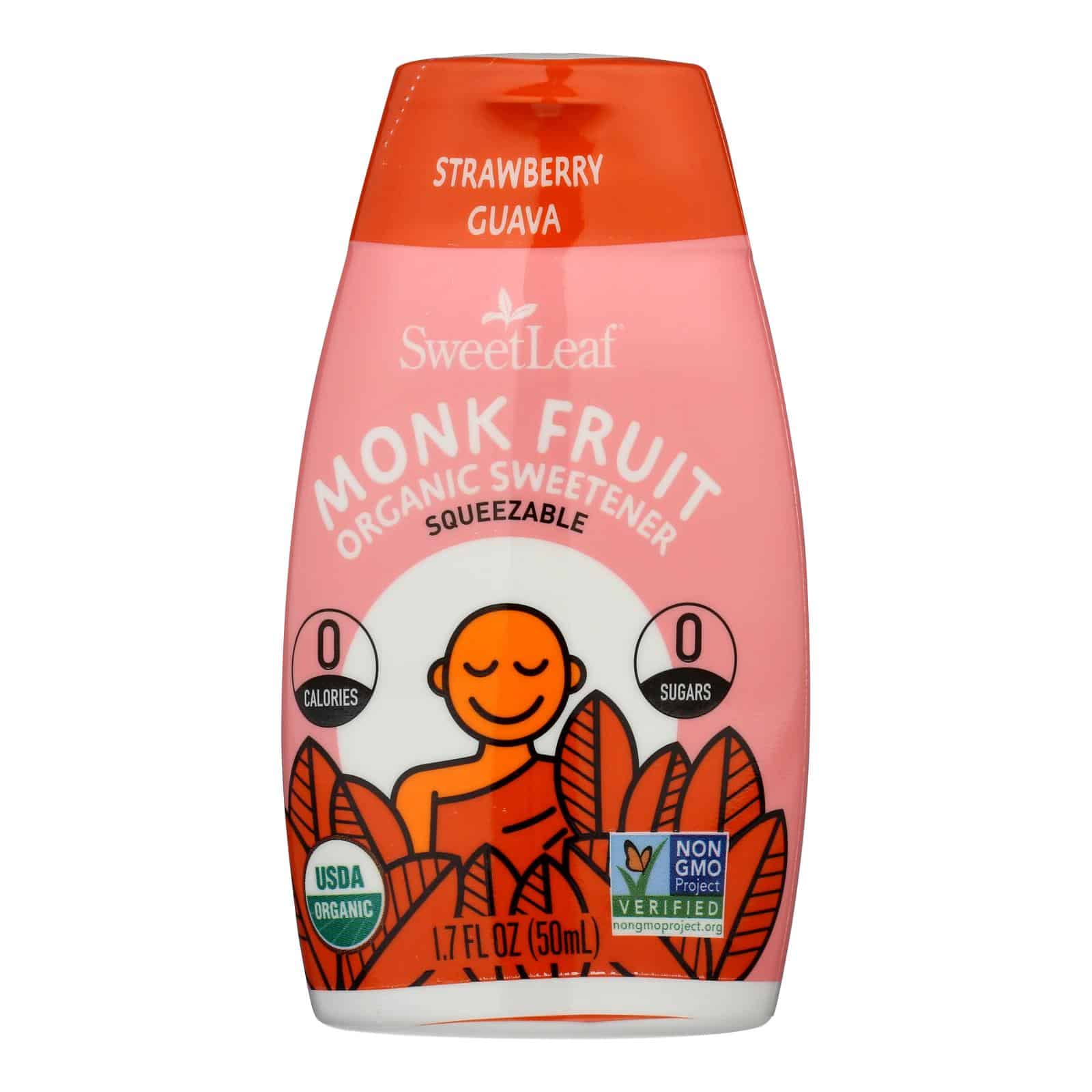 Sweet Leaf - Sweetner Monk Fruit Squeeze Strawberry - 1 Each-1.7 Fz