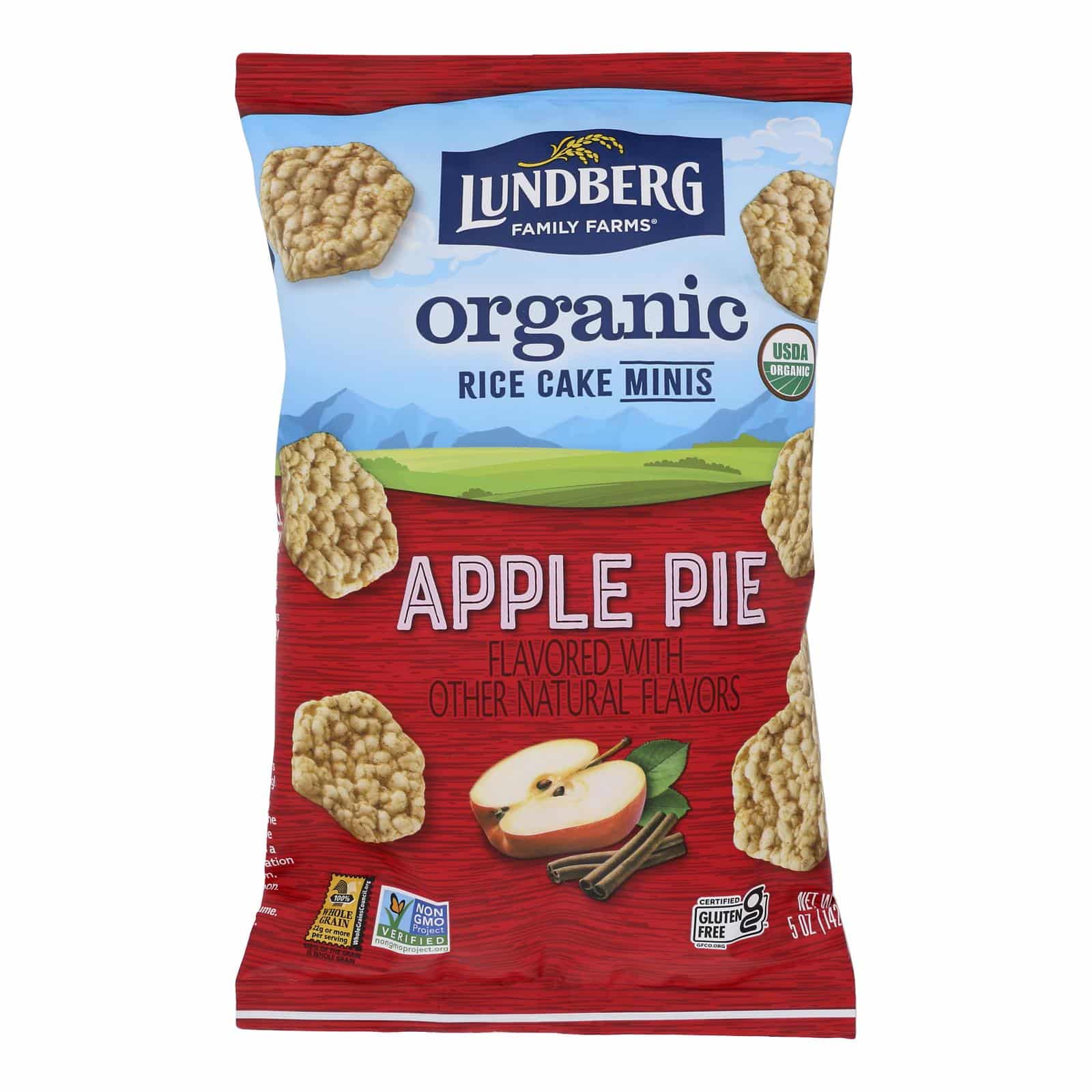 Lundberg Family Farms - Rice Cake Mini Apple Pie - Case Of 6-5 Oz