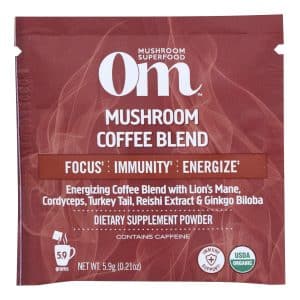 Om - Coffee Mushroom Blend - Case Of 10-.20 Oz