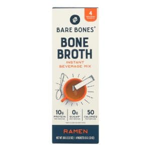 Bare Bones Broth - Bone Broth Ramen Instant Sticks - Case Of 8-2.21 Oz