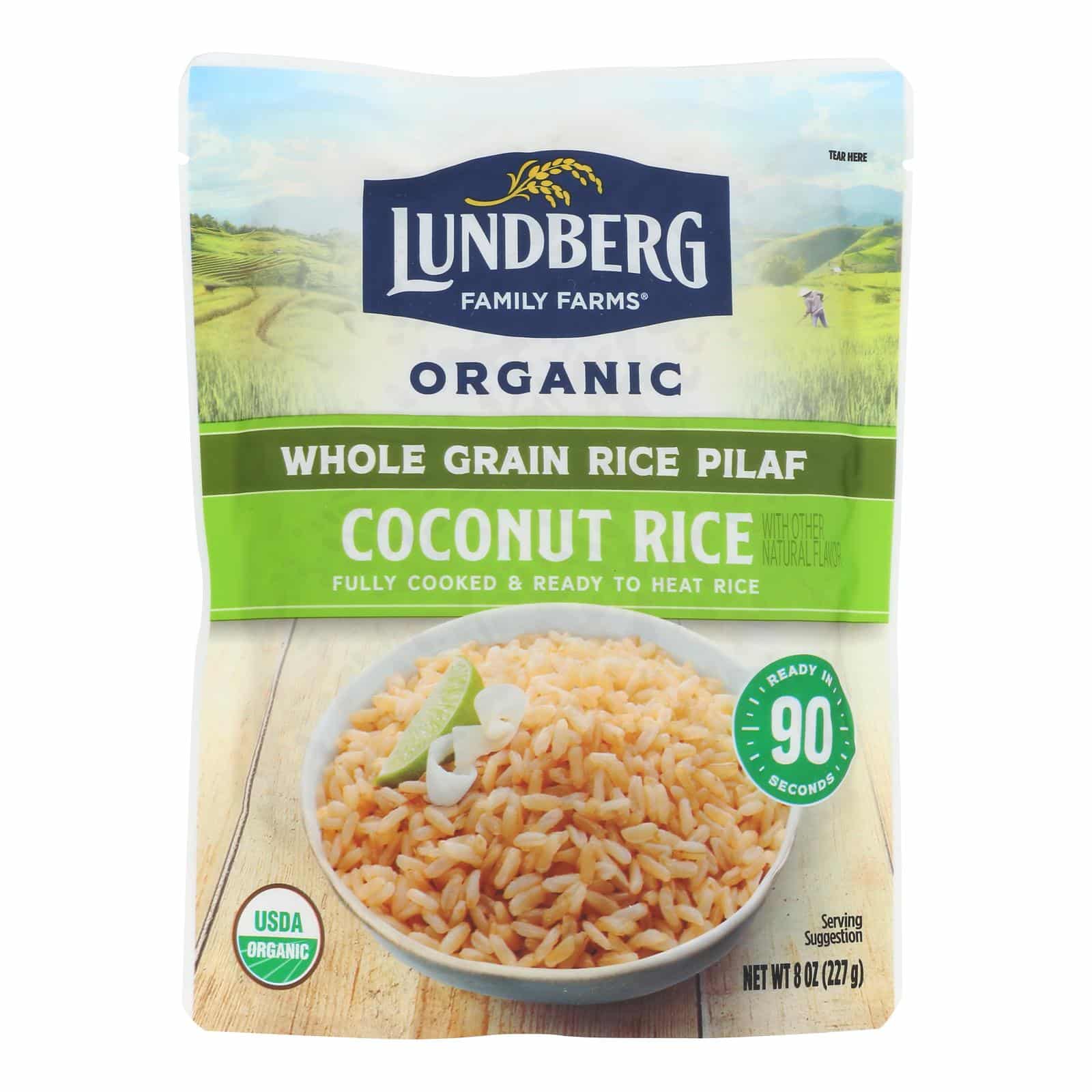 Lundberg Family Farms - Rice Coconut Pilaf-Ready to Eat - Case Of 6-8 Oz