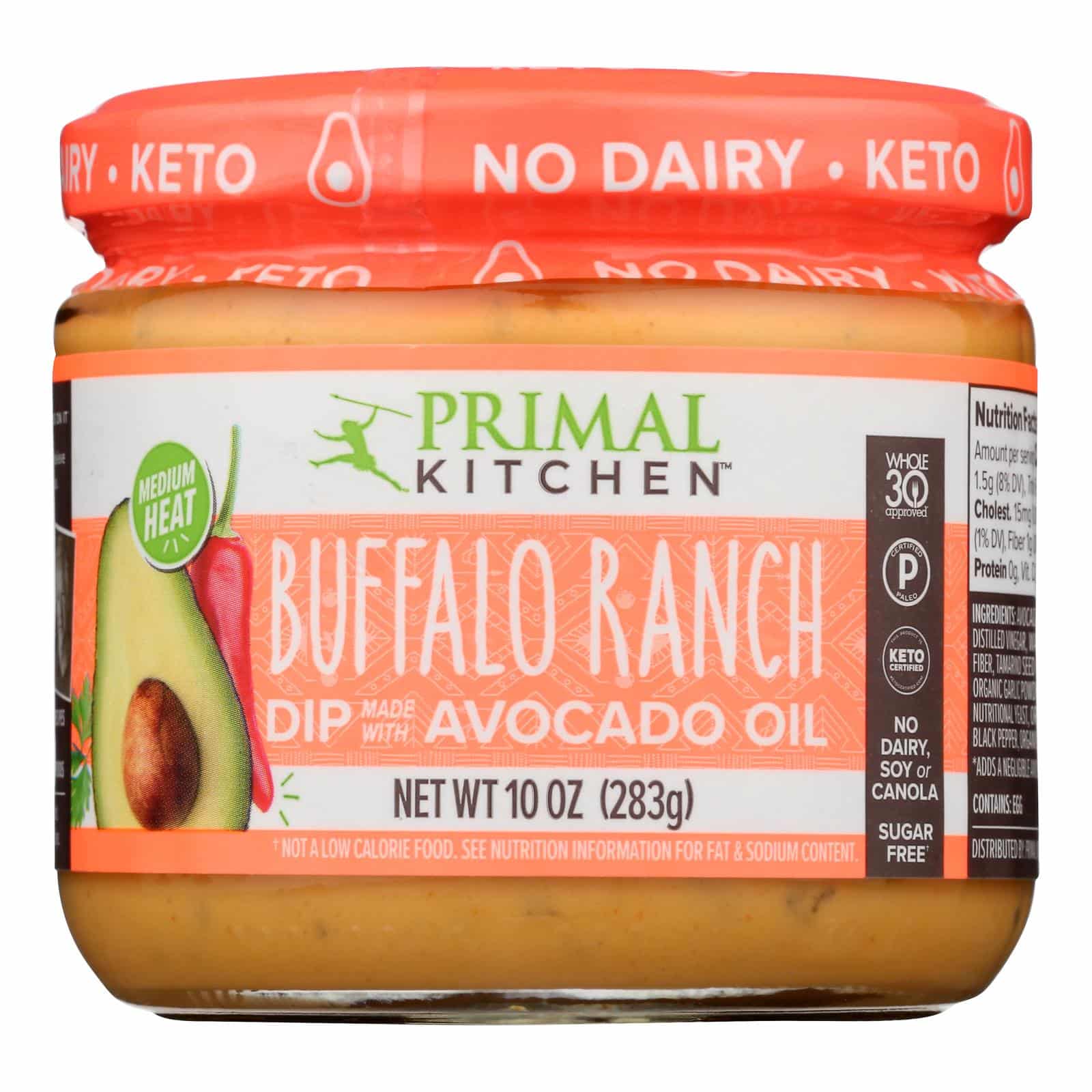 Primal Kitchen - Dip Buffalo Ranch Avocado - Case Of 6-10 Oz