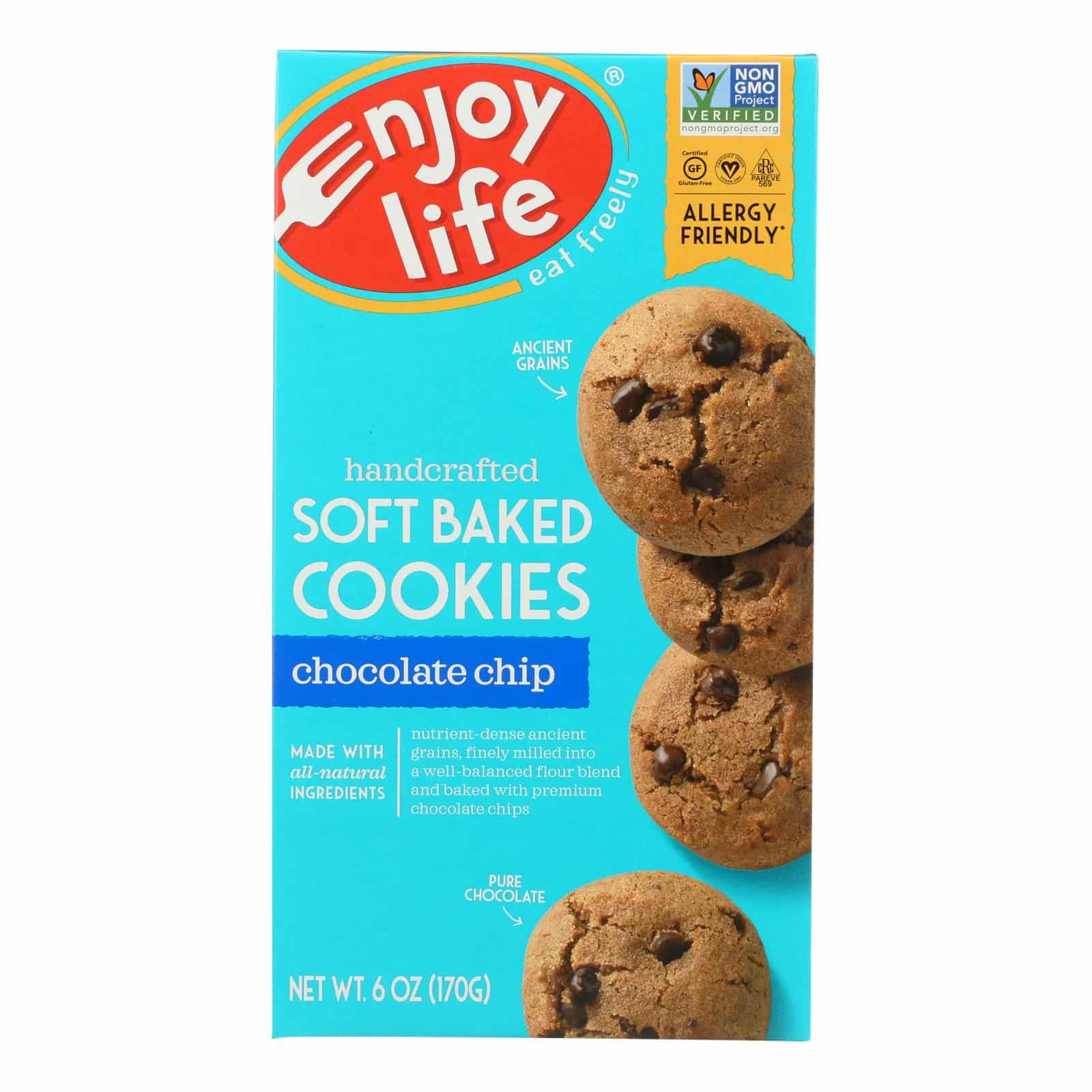 Enjoy Life - Cookie - Soft Baked - Chocolate Chip - Gluten Free - 6 Oz - Case Of 6