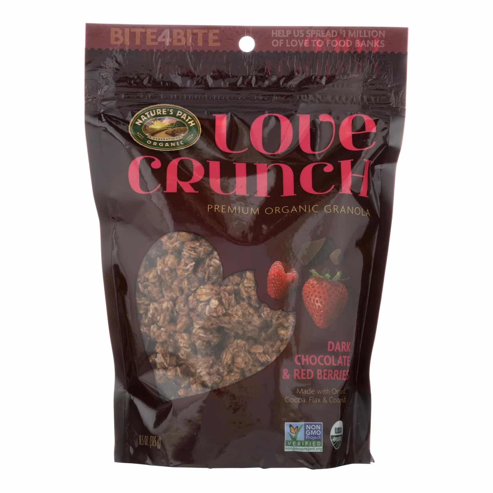 Nature's Path Love Crunch - Ark Chocolate & Red Berries - Case Of 6 - 11.5 Oz.