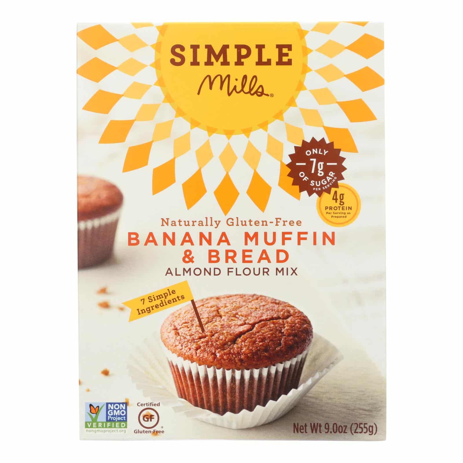 Simple Mills Almond Flour Banana Muffin & Bread Mix - Case Of 6 - 9 Oz.