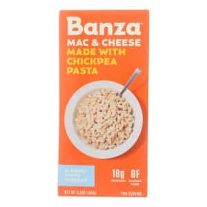 Banza - Chickpea Pasta Mac & Cheese - White Cheddar - Case Of 6 - 5.5 Oz.