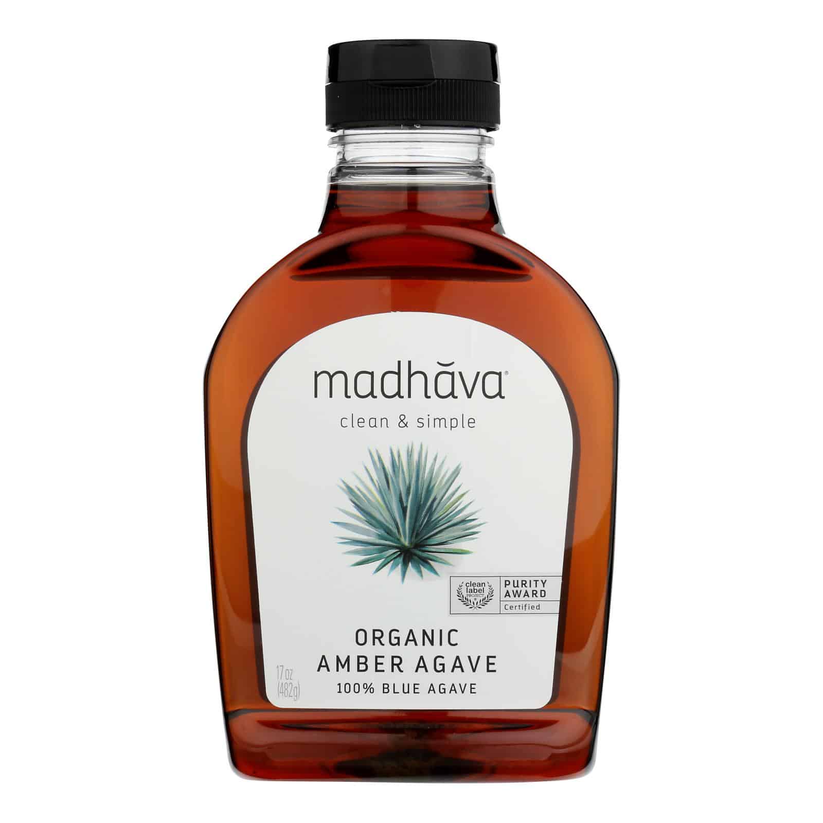 Madhava Honey - Agave Nectar Raw Amber - Case Of 6 - 17 Oz