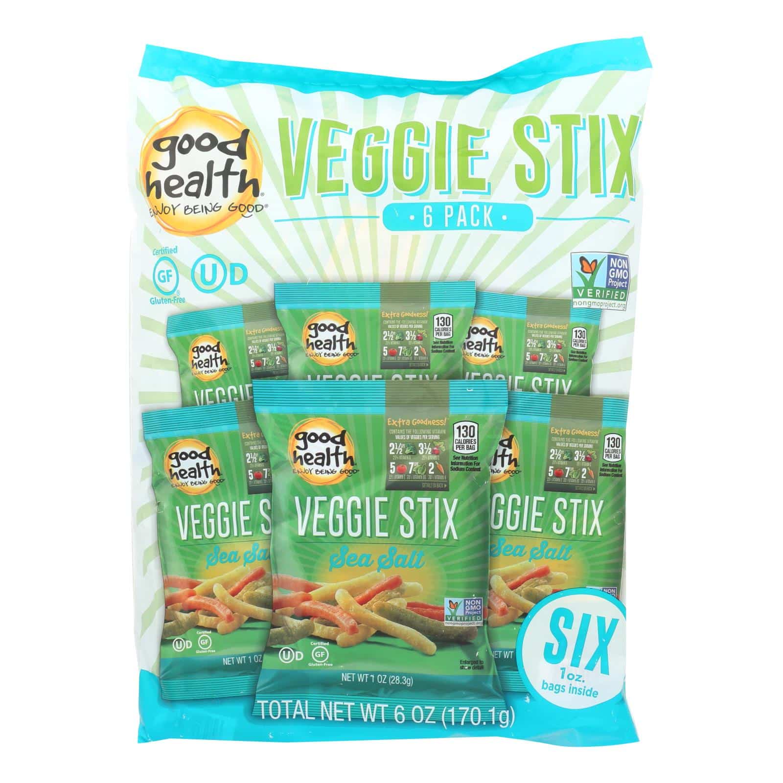 Good Health Veggie Straws - Sea Salt - Case Of 8 - 1 Oz.