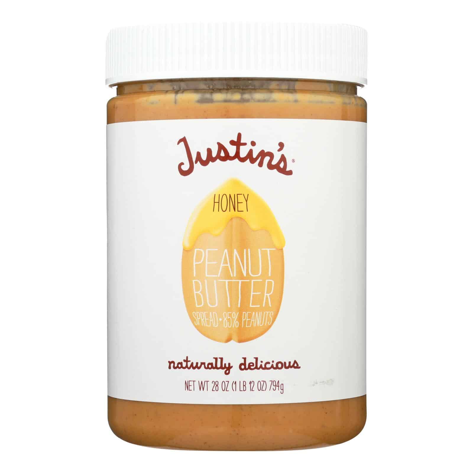 Justin's Nut Butter Peanut Butter - Honey - Case Of 6 - 28 Oz.