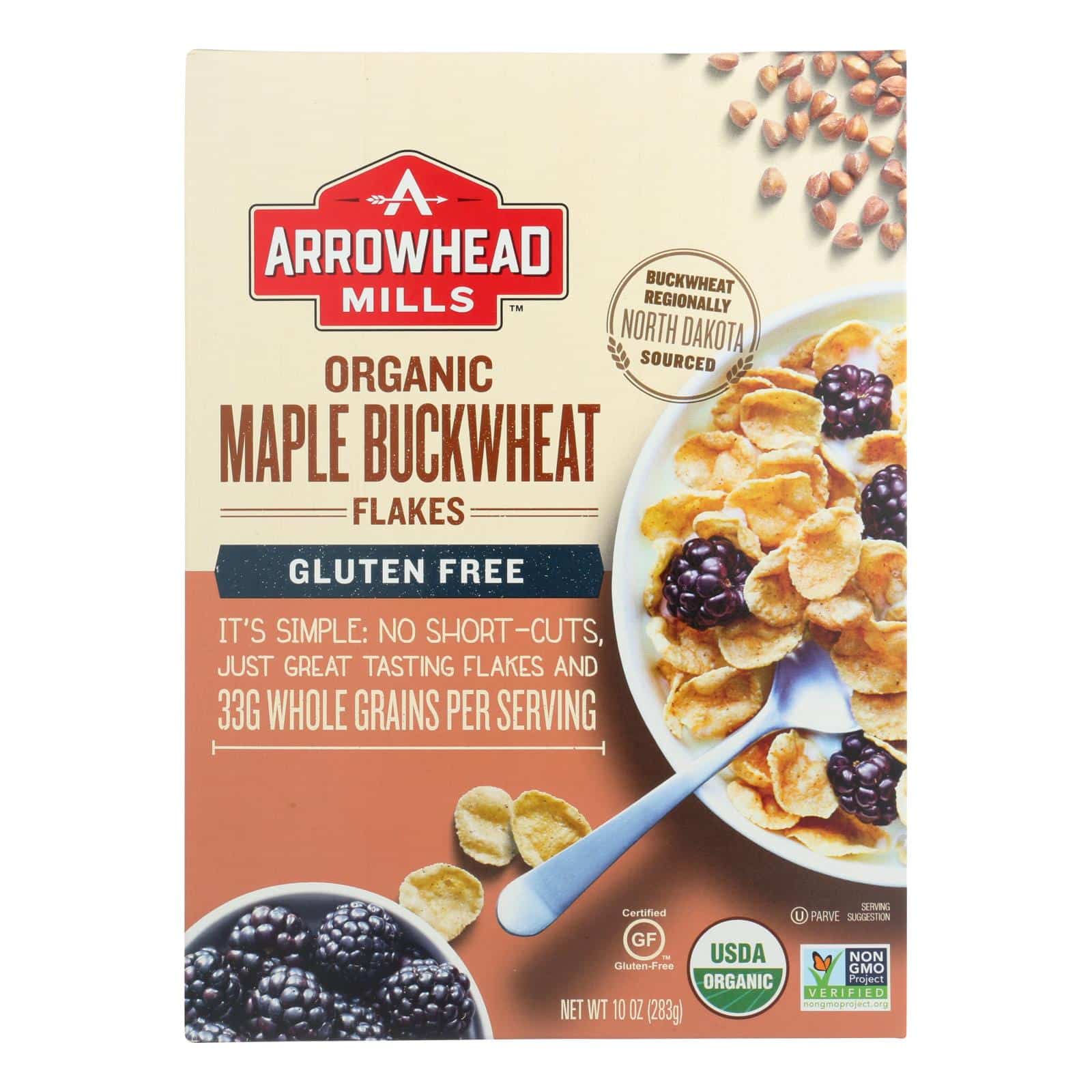 Arrowhead Mills - Cereal - Maple Buckwheat Flakes - Case Of 6 - 10 Oz.