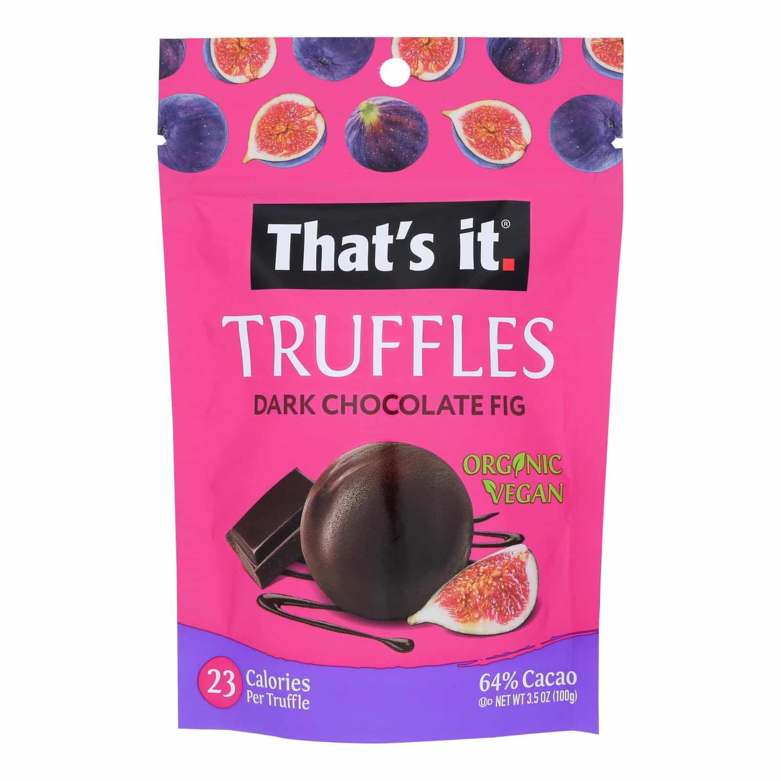 That's It - Truffle Dark Chocolate Fig - Case Of 6-3.5 Oz