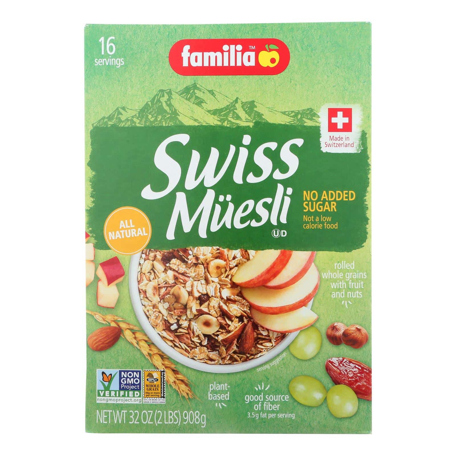 Familia - Muesli Swiss No Added Sugar - Case Of 6-29 Oz