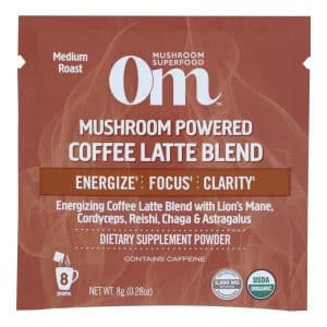 Om - Coffee Latte Mushroom Powder - 1 Each 1-10 Ct