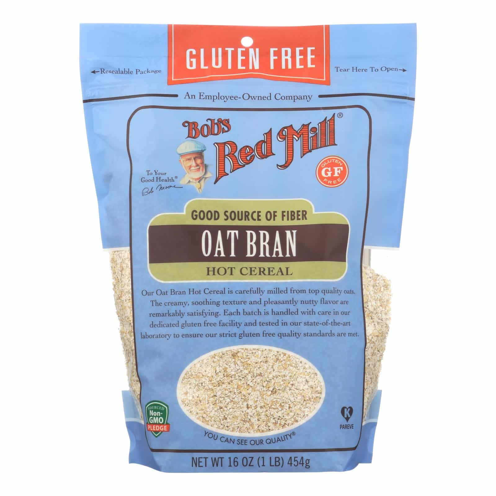 Bob's Red Mill - Oat Bran - Gluten Free - Case Of 4-16 Oz.