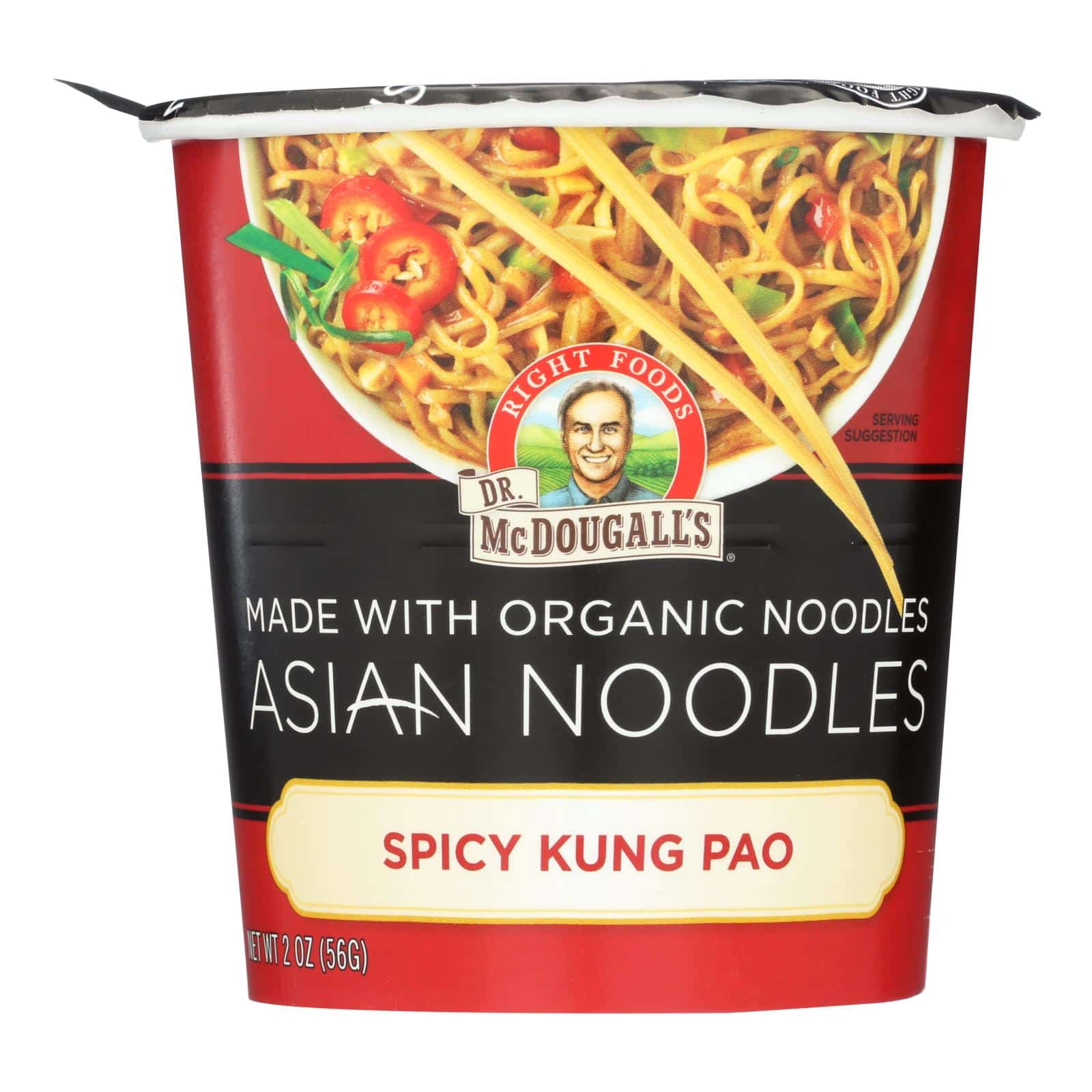 Dr. Mcdougalls Asian Noodle Soup, Spicy Kung-Pao  - Case Of 6 - 2 Oz