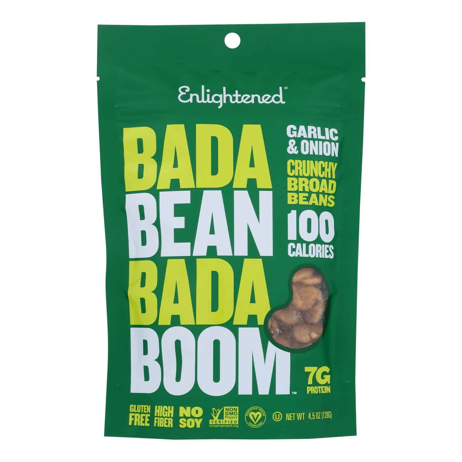 Bada Bean Bada Boom - Crunchy Beans Garlic & Onion - Case Of 6-4.5 Oz