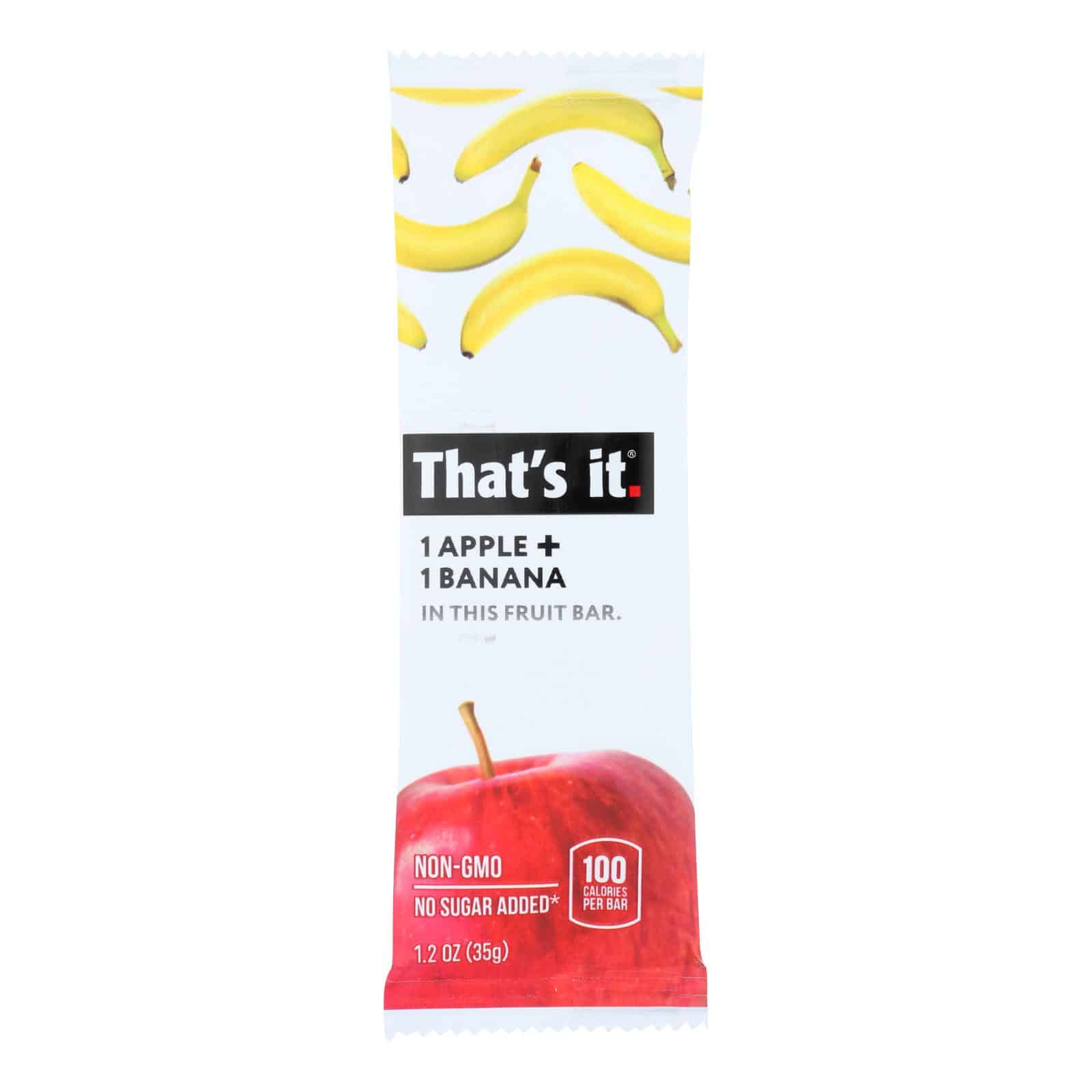 That's It Fruit Bar - Apple & Banana - Case Of 12 - 1.2 Oz