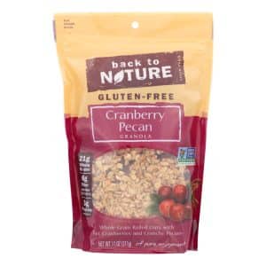 Back To Nature Cranberry Pecan Granola - Whole Grain Rolled Oats with Cranberries & Pecans - Case Of 6 - 11 Oz.