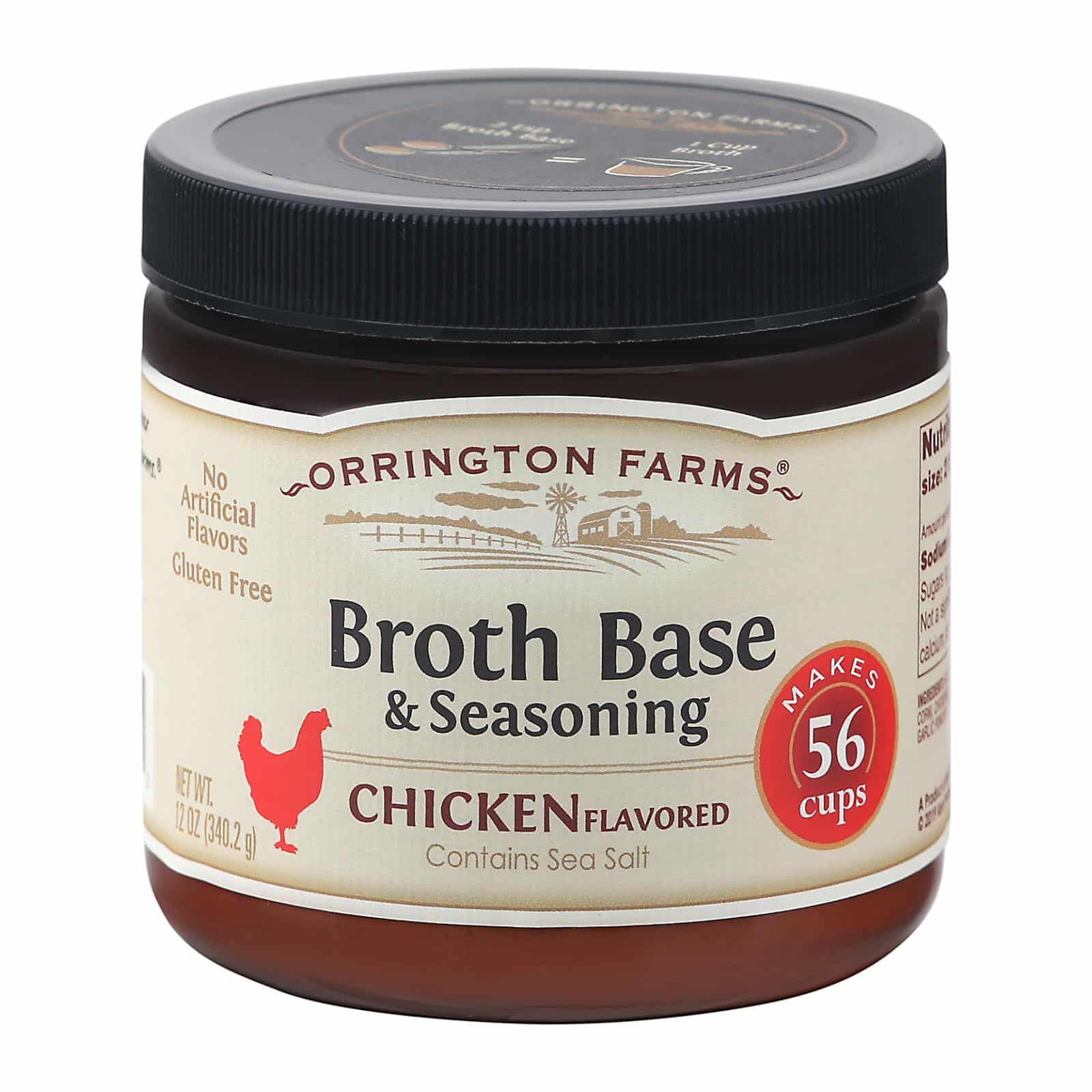 Orrington Farms Broth Base & Seasoning - Chicken - Case Of 6 - 12 Oz.