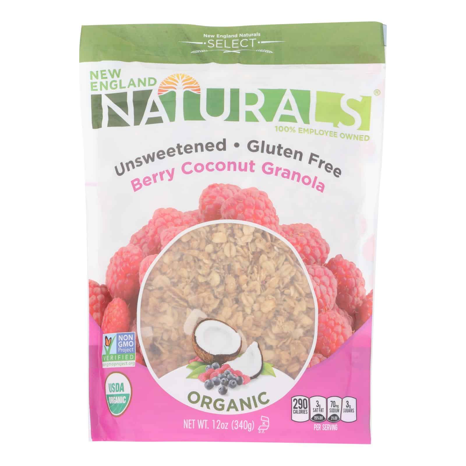 New England Naturals Organic Granola Select Berry - Coconut - Case Of 6 - 12 Oz.