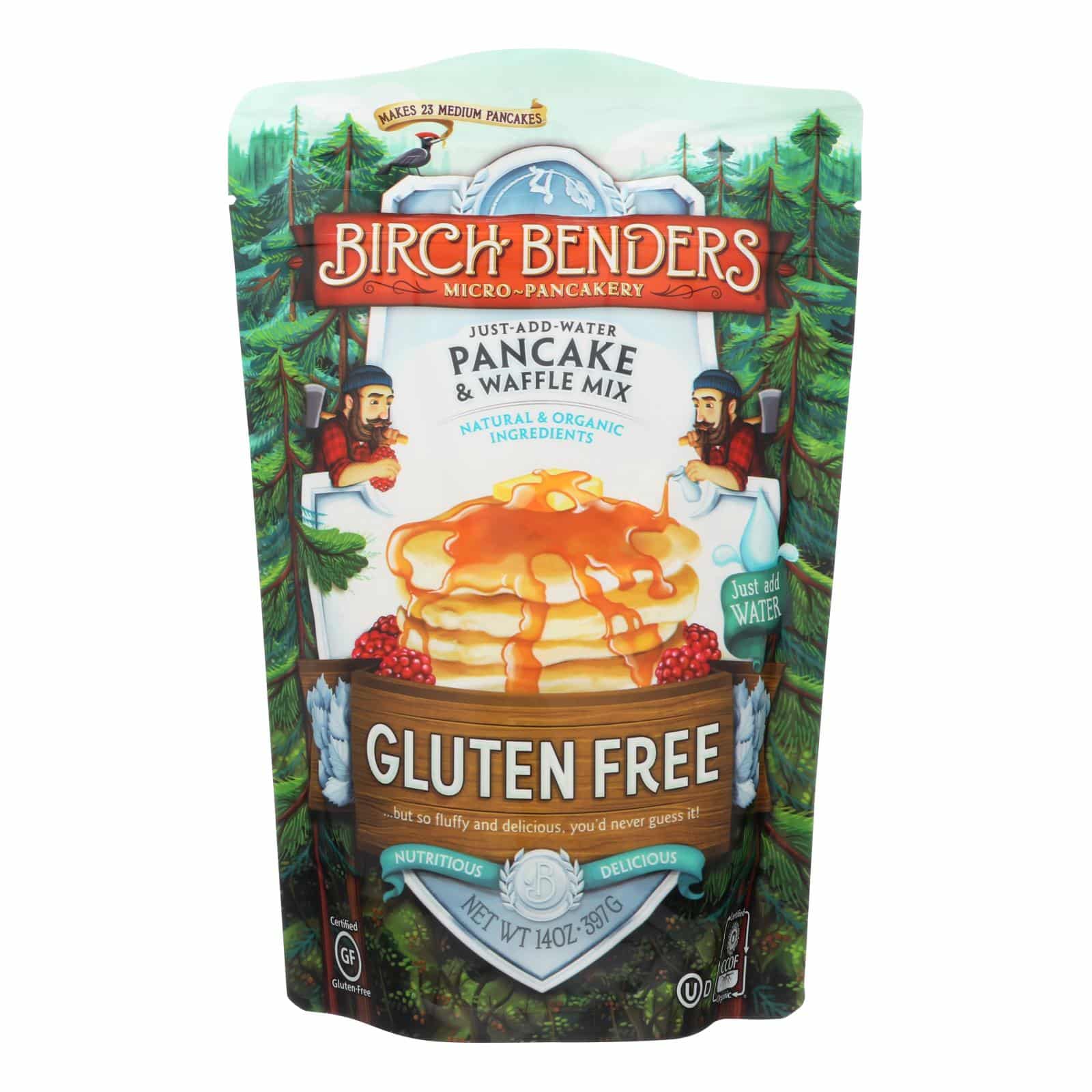 Birch Benders Pancake & Waffle Mix - Gluten Free - Case Of 6 - 14 Oz.