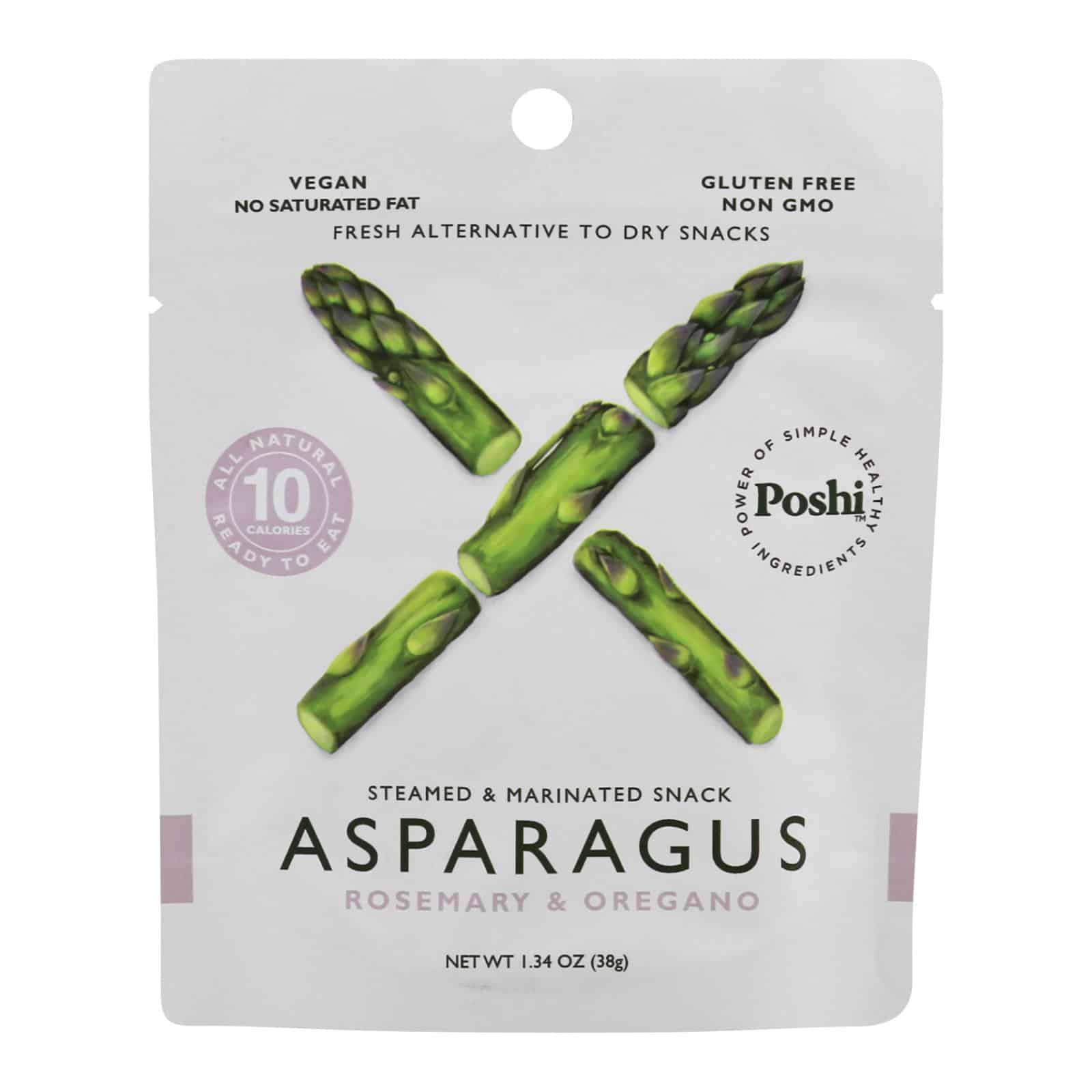 Poshi - Snack Asparagus Marinated Vegetables - Case Of 10 - 1.34 Oz