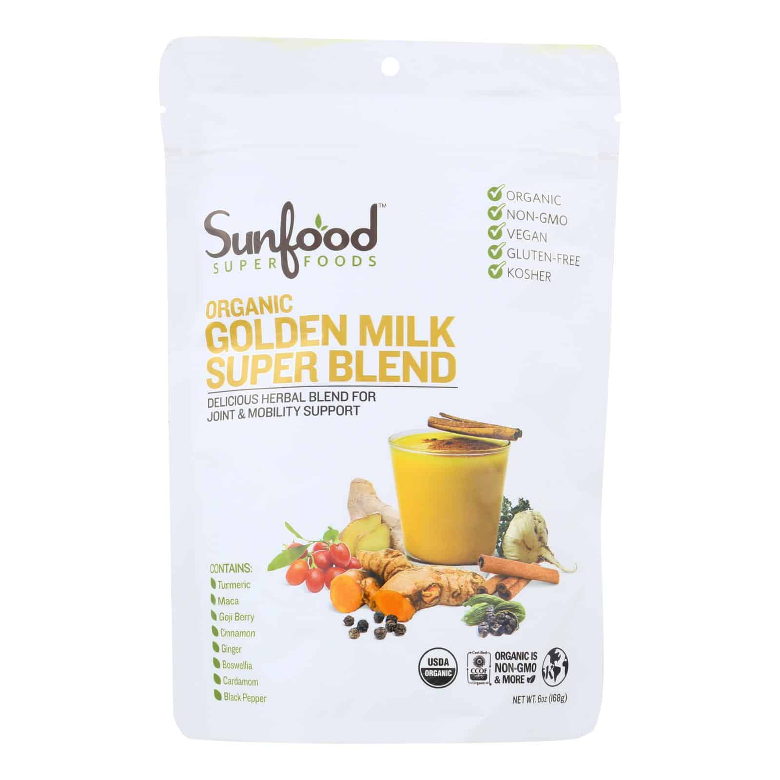 Sunfood - Super Blend Golden Milk - 1 Each -6 Oz