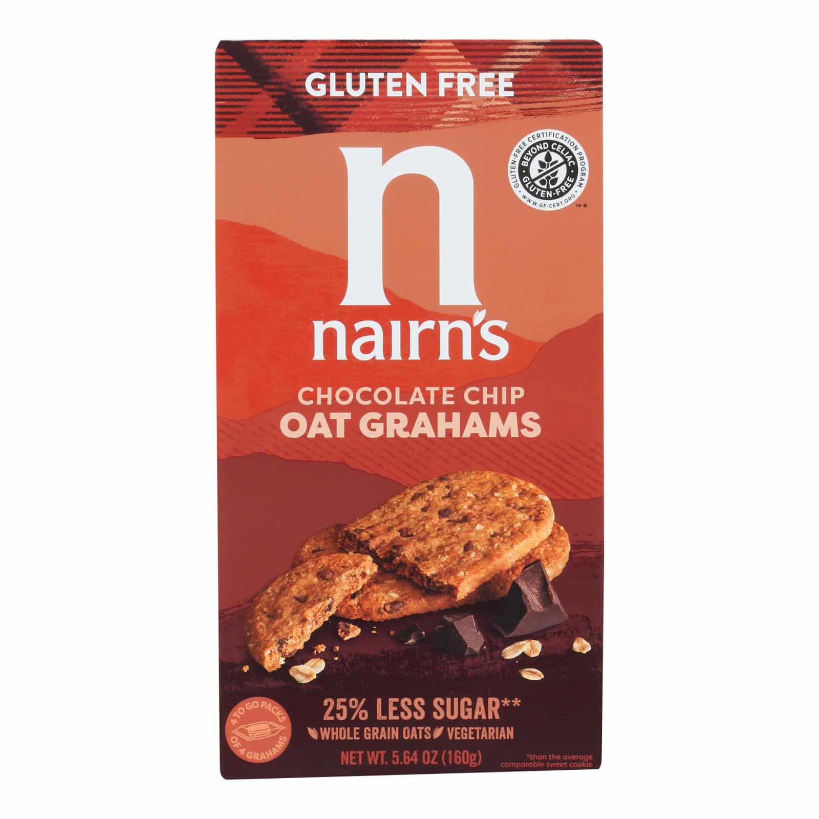 Nairn's - Cookie Gluten Free Chocolate Chips Oat Graham - Case Of 6-5.64 Oz