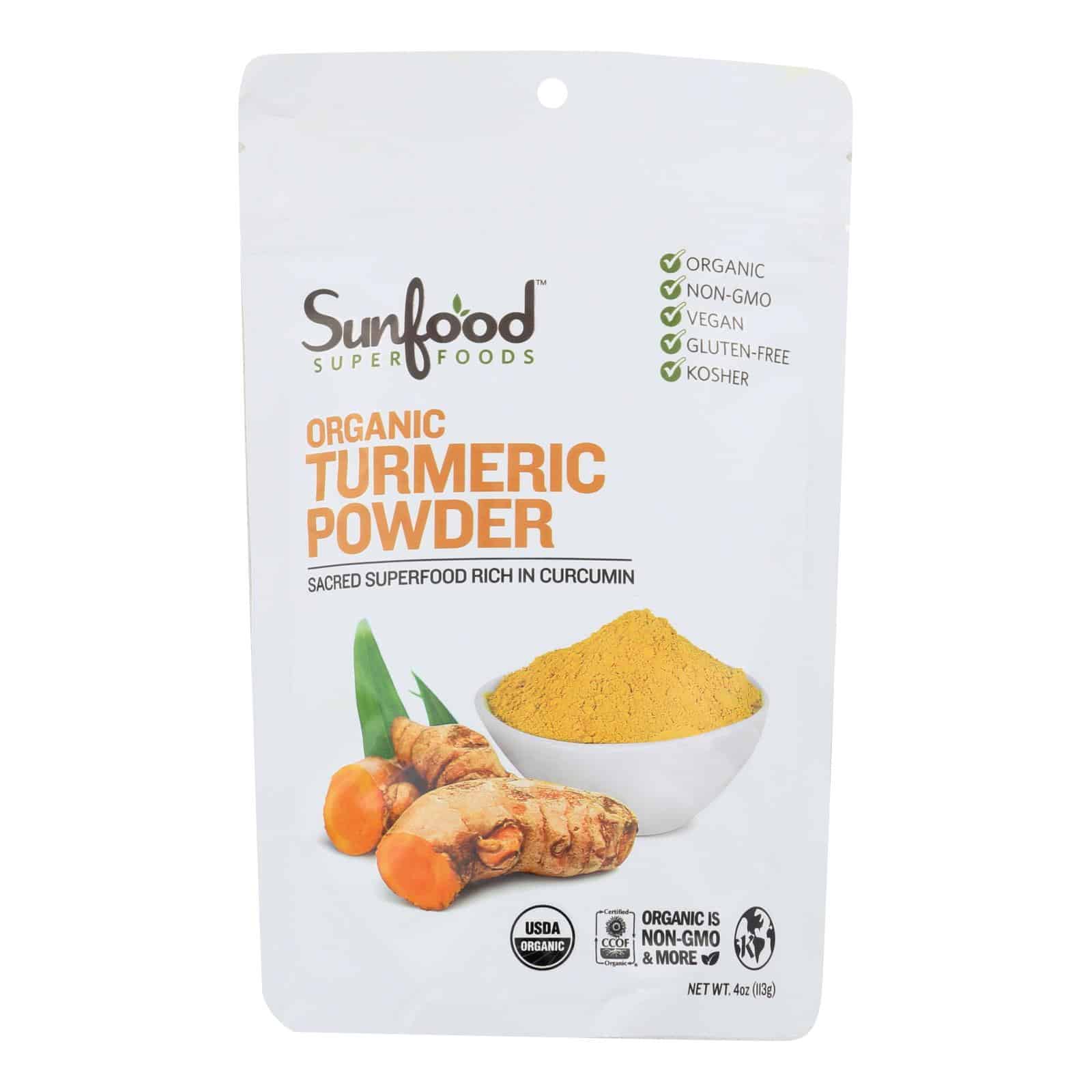 Sunfood - Turmeric Powder - 1 Each -4 Oz