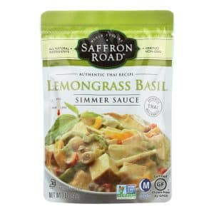 Saffron Road Simmer Sauce - Lemongrass Basil - Case Of 8 - 7 Fl Oz.