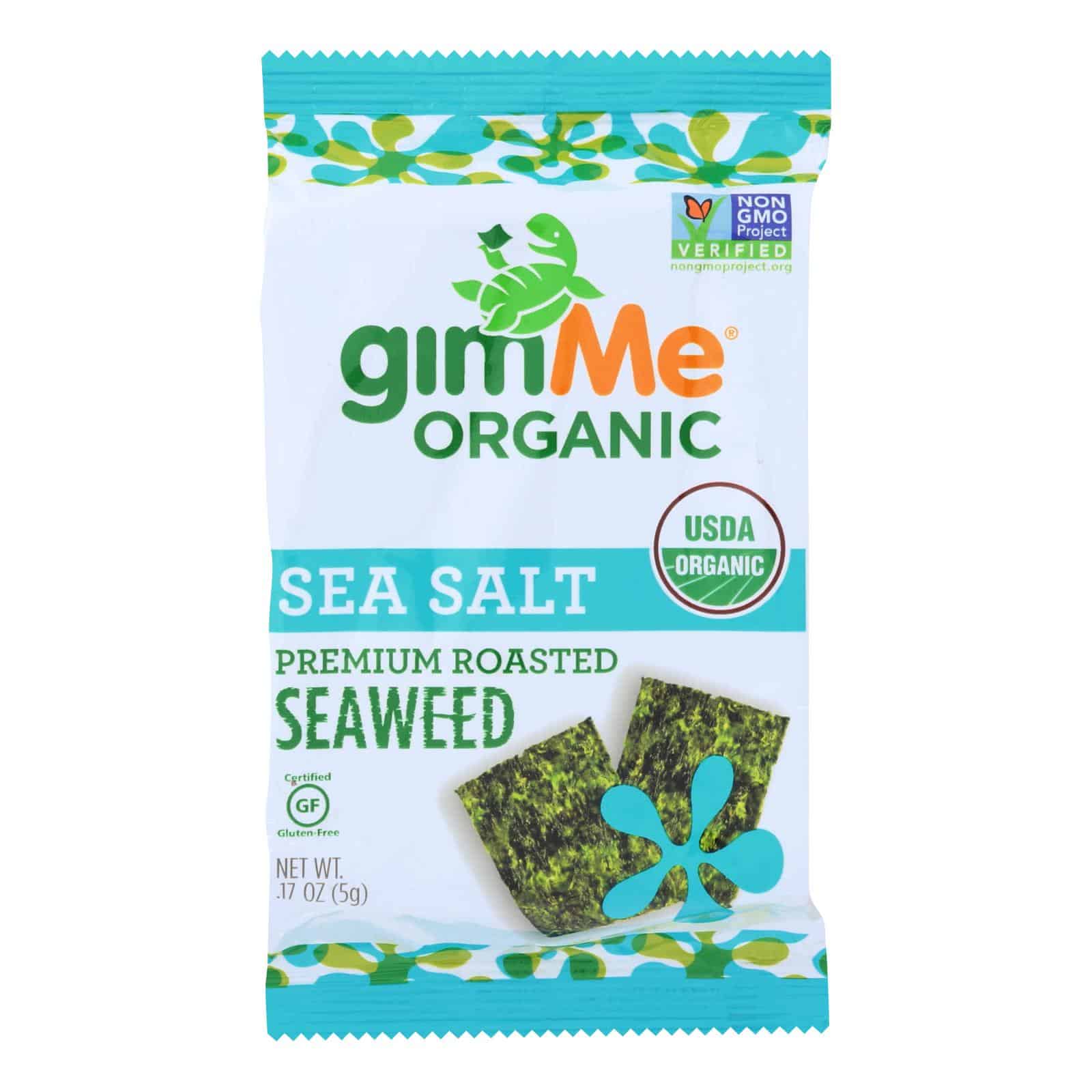 Gimme Organic Roasted - Sea Salt - Case Of 12 - 0.17 Oz.