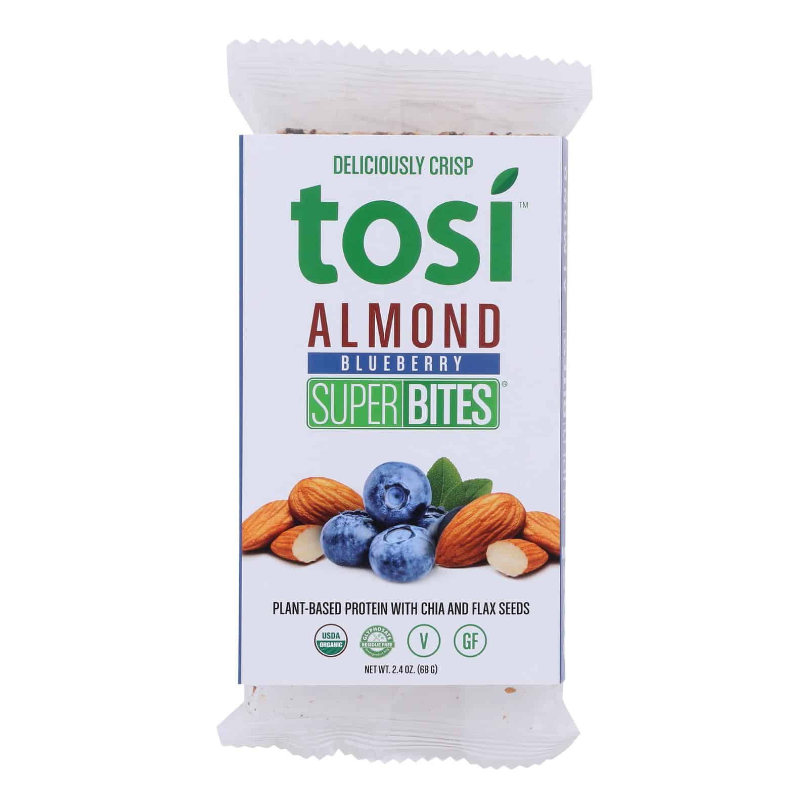 Tosi - Superbites Blueberry Almond - Case Of 12 - 2.4 Oz