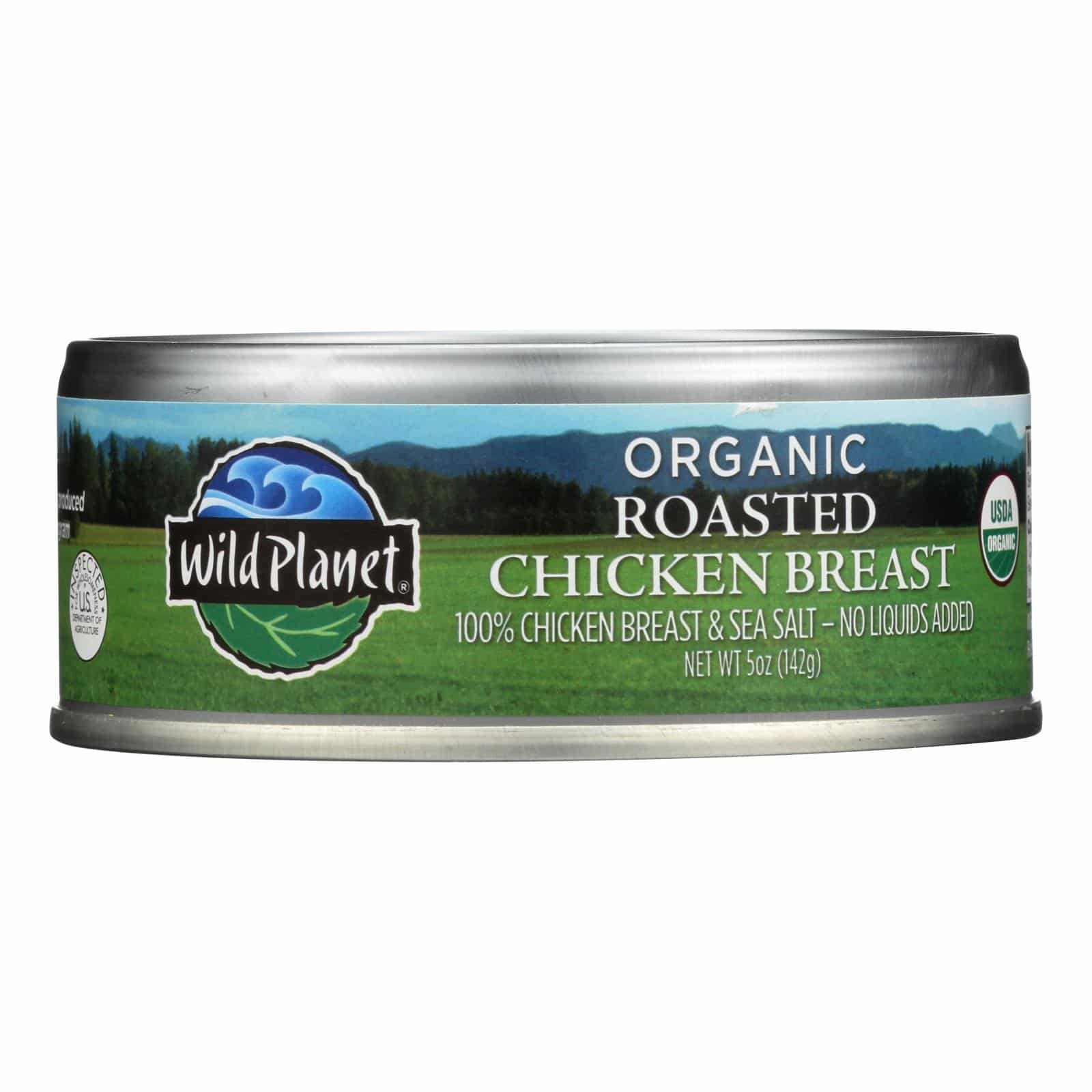Wild Planet Organic Canned Chicken Breast - Roasted - Case Of 12 - 5 Oz