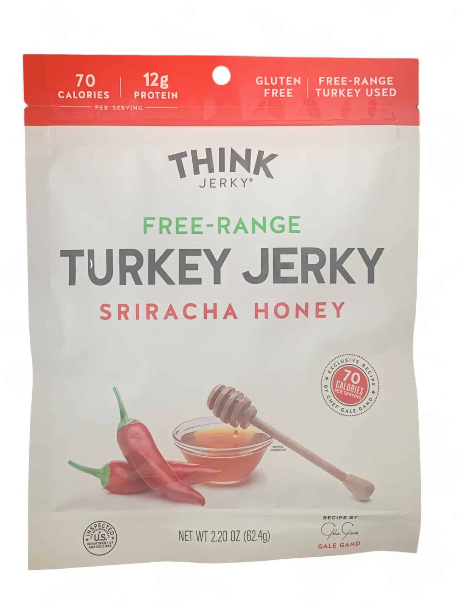 Turkey Jerky Honey Sriracha, 4 pack