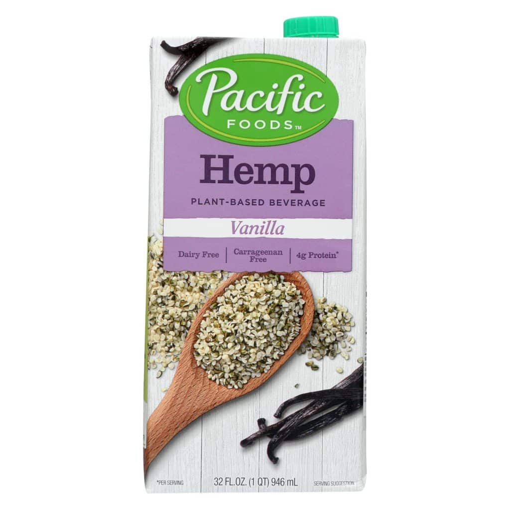 Pacific Natural Foods Hemp Vanilla – Non Dairy – Case Of 12 – 32 Fl Oz.