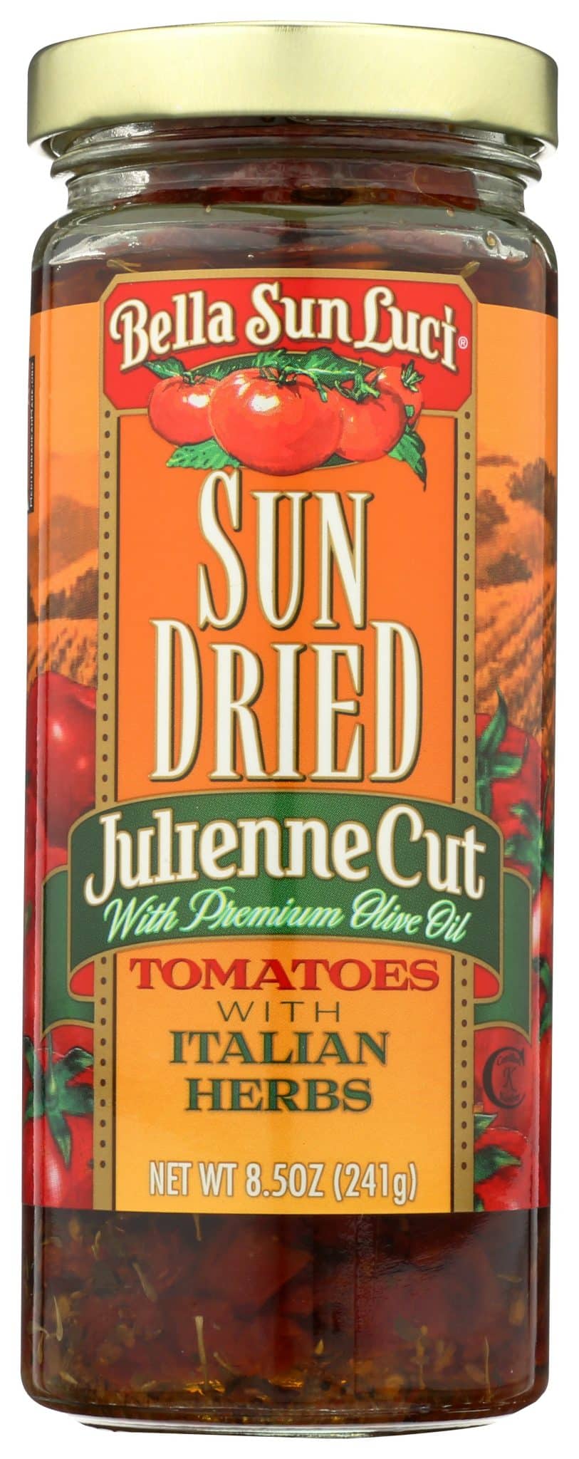 Bella Sun Luci Sun Dried Tomato Julienne Cut with Italian Herbs