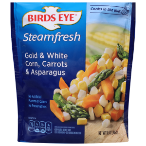 Birds Eye Steamfresh Gold & White Corn, Carrots & Asparagus
