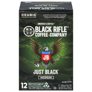 Black Rifle Coffee Company Medium Just Black Coffee Single Serve Cups