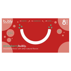 bubly Strawberry Sparkling Water 8 ea