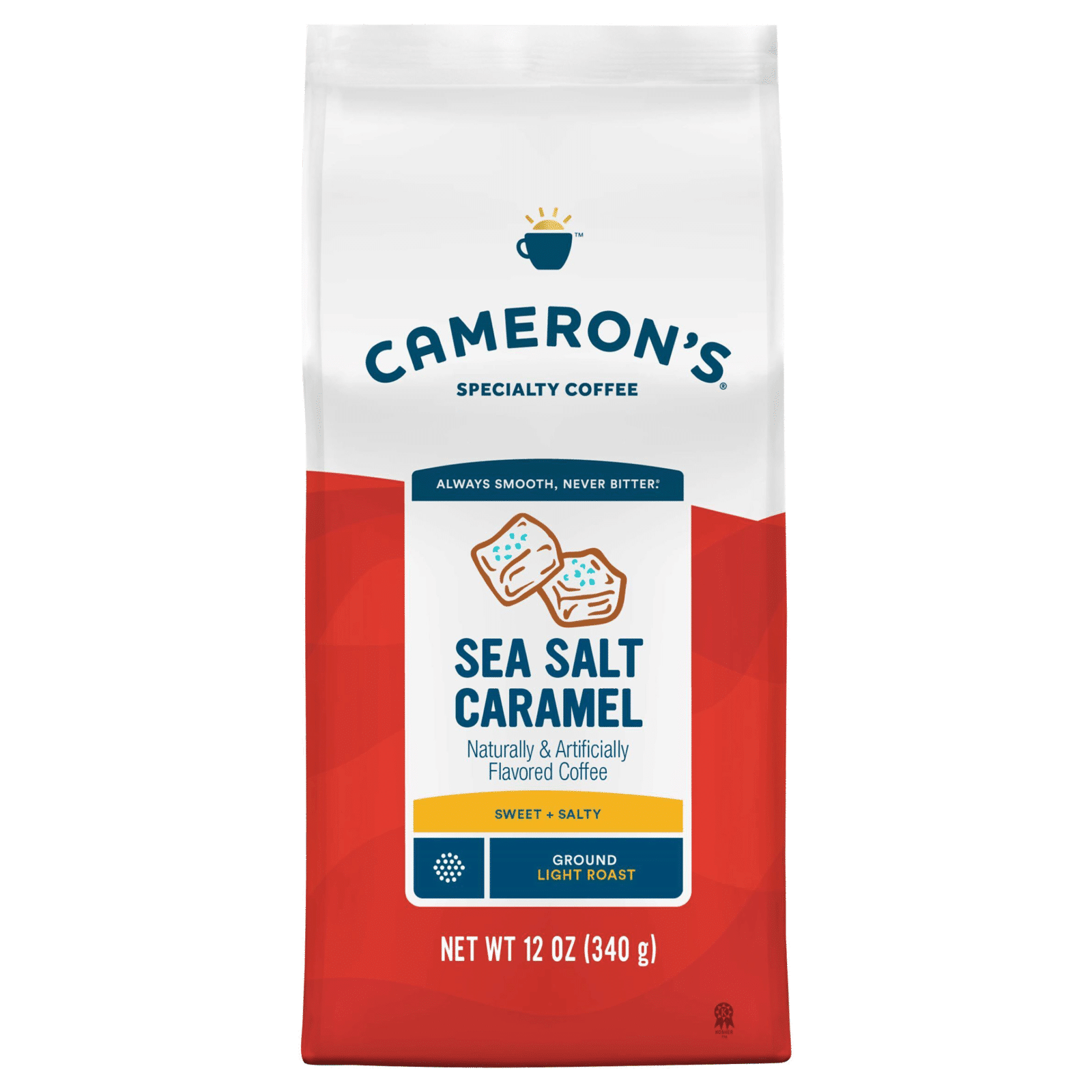 Cameron's Smooth Coffee Sea Salt Caramel Light Roast Ground Coffee