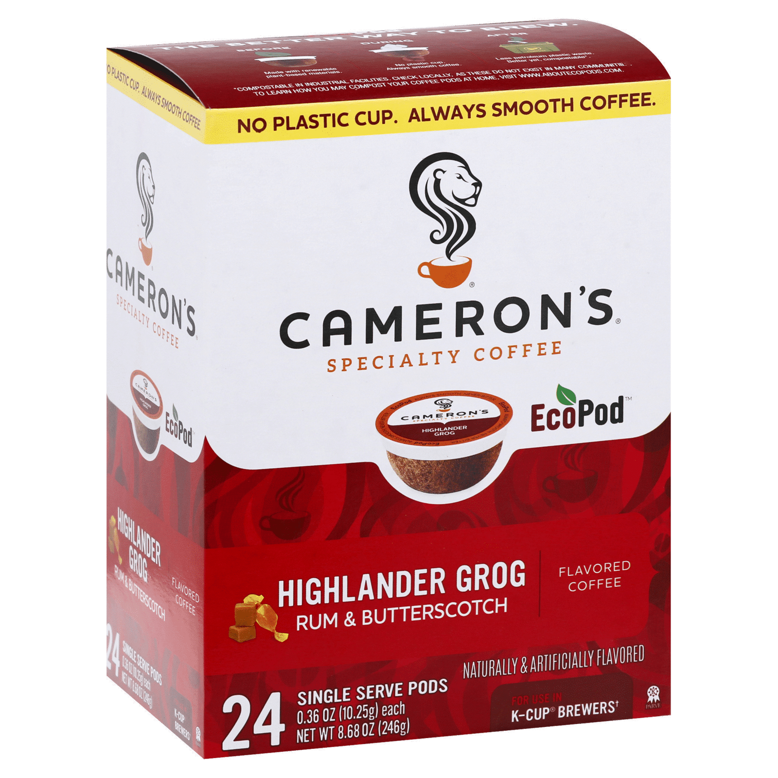 Cameron's Specialty Coffee Highlander Grog Single Serve Pods