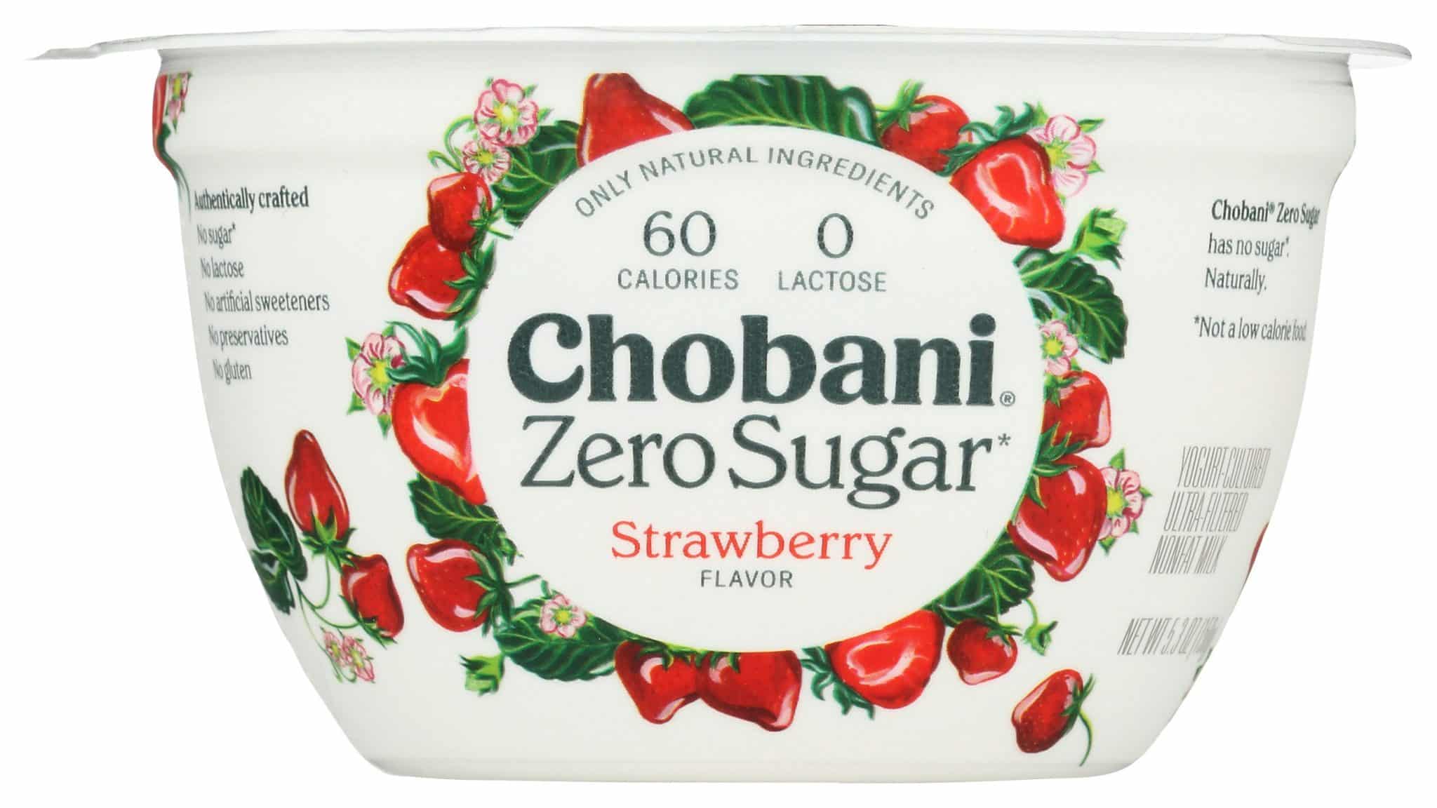 Chobani Greek Yogurt Zero Sugar Strawberry