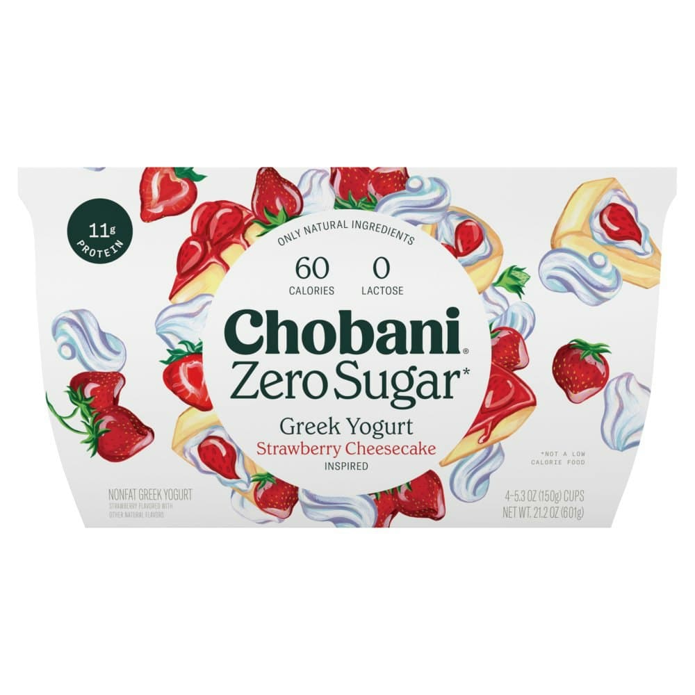 Chobani Zero Sugar Greek Yogurt Strawberry Cheesecake