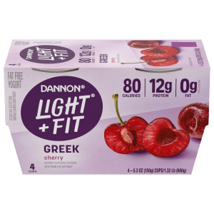 Dannon Light & Fit Greek Fat Free Yogurt Cherry