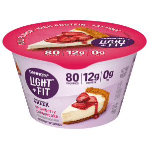Dannon Light & Fit Greek Yogurt Strawberry Cheesecake