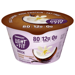 Dannon Light & Fit Greek Yogurt Toasted Coconut Vanilla