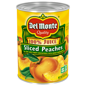 Del Monte 100% Juice Sliced Peaches
