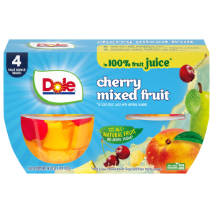 Dole Mixed Fruit in 100% Fruit Juice Cherry